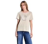 Street One A322705 T-Shirt, Moonstone Sand, 46 Femme