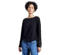 Street One A322791 T-Shirt avec Boutons, Deep Tint Blue, 44 Femmes
