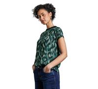 Street One A322964 T-Shirt imprimé, Vert Sapin, 42 Femmes