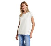Street One A323505 T-Shirt avec détails au Crochet, Blanc cassé, 44 Femmes