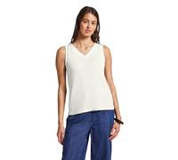 STREET ONE A323623 Haut à col en V, Blanc cassé, 38 Femmes