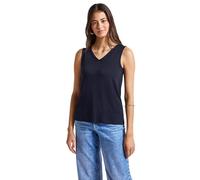 Street One A323623 Haut à col en V, Bleu foncé, 48 Femmes