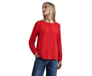 Street One A345113 Chemisier structuré avec Broderie, Rouge Automne, 44 Femmes