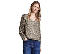 Street One A345328 Chemisier en Mousseline avec Fronces, Honey Sand, 38 Femmes