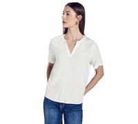 Street One A345525 Chemisier de Couleur Unie, Blanc cassé, 38 Femmes