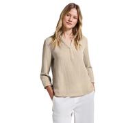 Street One A345607 Tunique en Mousseline, Beige côtier, 48 Femmes