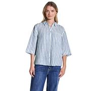 Street One A345632 Chemise rayée, Bleu sérénité, 44 Femmes