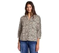 Street One A345667 Chemisier imprimé avec détails de Bande adhésive, Moonstone Sand, 44 Femmes