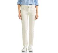 Street One A376310 Pantalon Slim en Tissu, Ecru, 40 W/30 L Femme