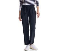 STREET ONE A377201 Pantalon en Viscose, Bleu Foncé, 34W x 28L Femme
