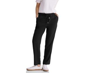 Street One A377201 Pantalon en Viscose, Noir, 34W x 28L Femme