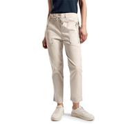 STREET ONE A377721 Pantalon Sergé avec Fermeture Éclair, Beige Sable Lisse, 34W x 28L Femmes