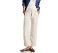 STREET ONE A377911 Culotte en Jean 7/8, Ecru Wash, 33W x 26L Femmes, Beige