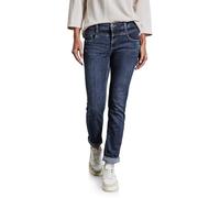 Street One A378402 - Style Denim-Jan, Coupe décontractée, Coupe ajustée, Bleu foncé - Jean - Femme