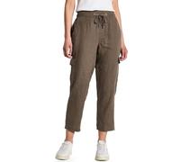Street One A378741 Pantalon en Lin au Look Cargo, Acron Brown, 42W / 28L Femmes