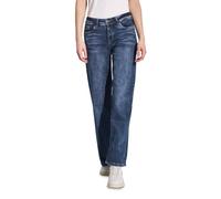 Street One A378939 Jean à Jambes Larges, Bleu foncé délavé, 34W / 32L Femmes
