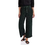Street One A378975 Pantalon en Mousseline à Motifs, Mid Green, 42W / 26L Femmes
