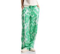 STREET ONE AOP Wide Leg String Hw L30 Pantalon, Vert Herbe Douce, 38W x 30L Femme Taille Haute