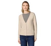 Street One Cardigan Douillet à col en V en Coton Beige chiné. 42