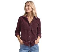 Street One Chemise à Manches Longues en Velours côtelé avec Boutons Rustic Rouge 44