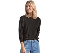 Street One Chemise Batwing Look Melange Black Coffee Mel. 36
