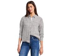 STREET ONE Chemisier chocolat / blanc, Taille L