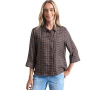Street One Chemisier à Manches 3/4 avec Motif Silk Brown 46