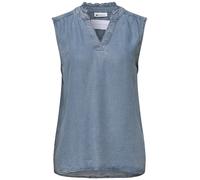 Street One Chemisier Look Denim délavé Bleu Clair 38