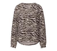 STREET ONE Chemisier brun foncé / blanc, Taille S