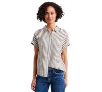 Street One Chemisier rayé en Lin Espresso Brown 46