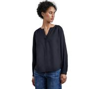 Street One A345112 Chemisier Tunique de Couleur Unie, Bleu foncé, 36 Femmes