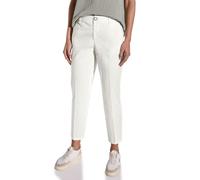 Street One Chino en sergé Doux pour Femme, Blanc cassé., 42W / 28L