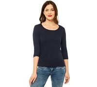 Street One Damen Pania T Shirt, Deep Blue, 42 EU