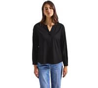 Street One Damen Split Neck Tunika Tunique à col Fendu, Noir, 36 Femmes