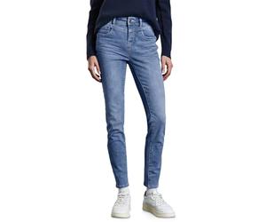 Street One Damen Style York 1-knopf 59 Jeans Im Slim Fit, Light Blue Wash, 32W / 30L EU