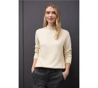 Street One Femme Basic Turtleneck Pullover in Beige, in size: 34