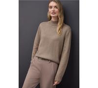 Street One Femme Basic Turtleneck Pullover in Beige, in size: 36