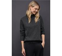Street One Femme Basic Turtleneck Pullover in Gris, in size: 36