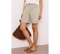 Street One Femme Bermuda straight legs avec turn-up in Beige, in size: 32