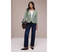 Street One Femme Blazer basique avec col à revers in Vert, in size: 34