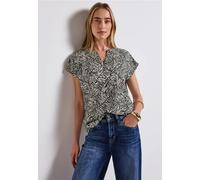 Street One Femme Blouse à imprimé minimal in Vert, in size: 34