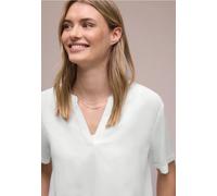 Street One Femme Blouse à manches courtes avec turn-up in Blanc, in size: 40