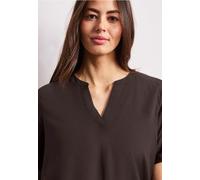 Street One Femme Blouse à manches courtes avec turn-up in Marron, in size: 42