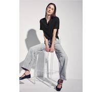 Street One Femme Blouse en couleur unie in Noir, in size: 34