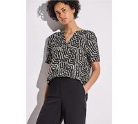 Street One Femme Blouse imprimée in Noir, in size: 36