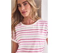 Street One Femme Chemise à rayures dropped shoulder in Pink, in size: 44