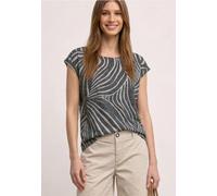 Street One Femme Chemise dropped shoulder au look dévoré in Noir, in size: 38
