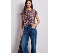 Street One Femme Chemise Dropped Shoulder avec imprimé in Rose, in size: 34