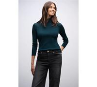 Street One Femme Col roulé basique in Turquoise, in size: 46