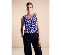 Street One Femme Débardeur avec imprimé in Bleu, in size: 36